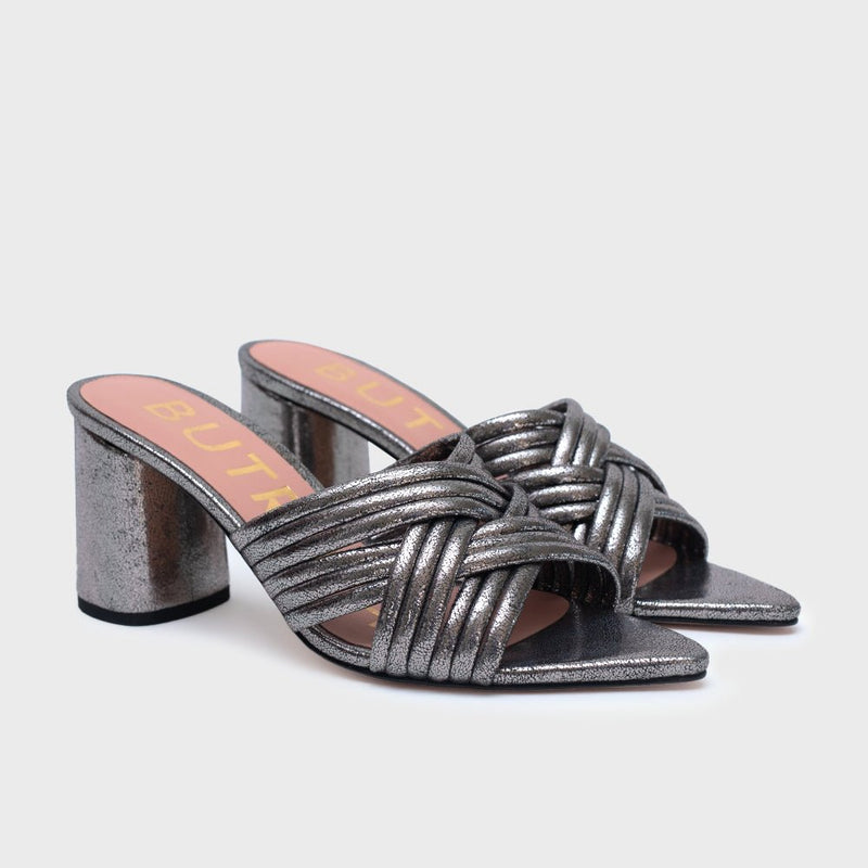 ALESSIA PUMP NEGRO PLATINO - Imagen 3