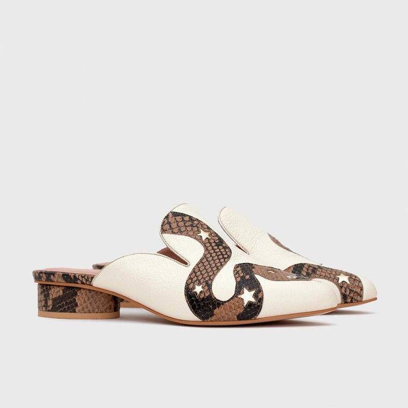 ANACONDA MULE FLAT HUESO - Imagen 2