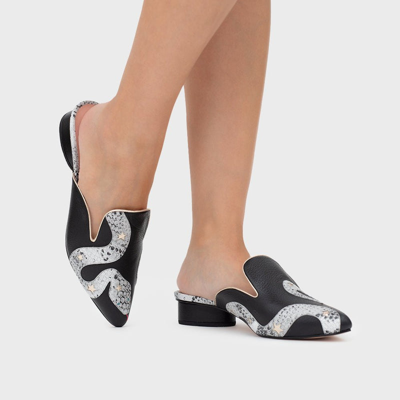 ANACONDA MULE FLAT NEGRO - Imagen 2