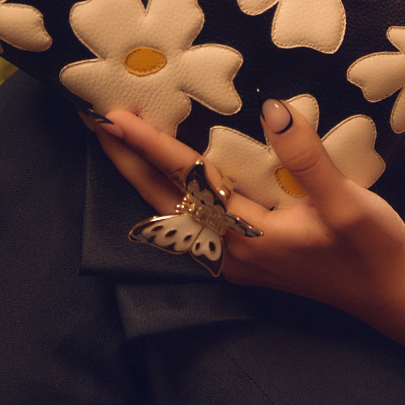 ANILLO BUTTERFLY NEGRO - Imagen 2