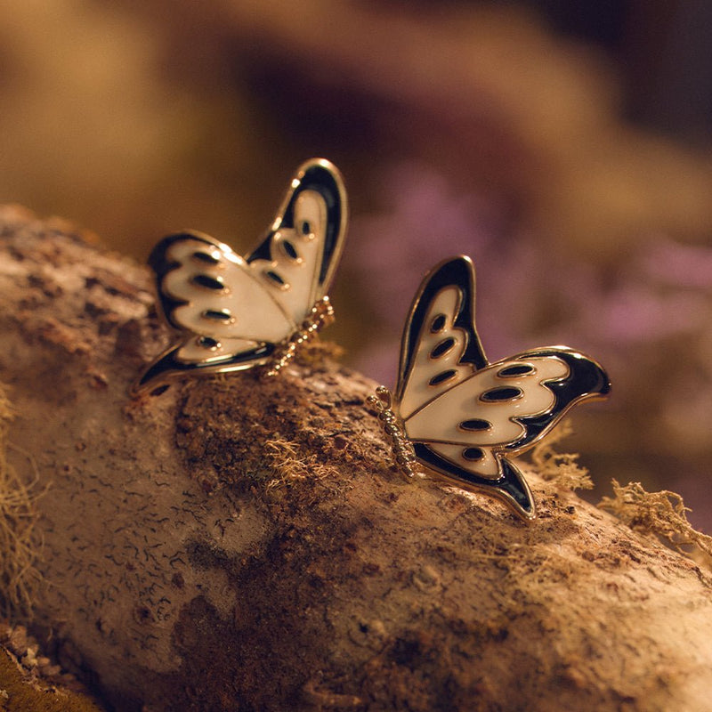 ARETE BUTTERFLIES MAXI NEGRO - Imagen 2