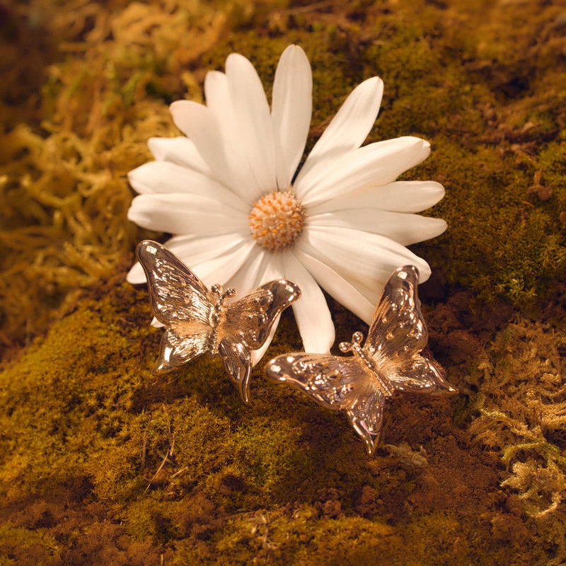 ARETE GOLDEN BUTTERFLIES DORADO - Imagen 2