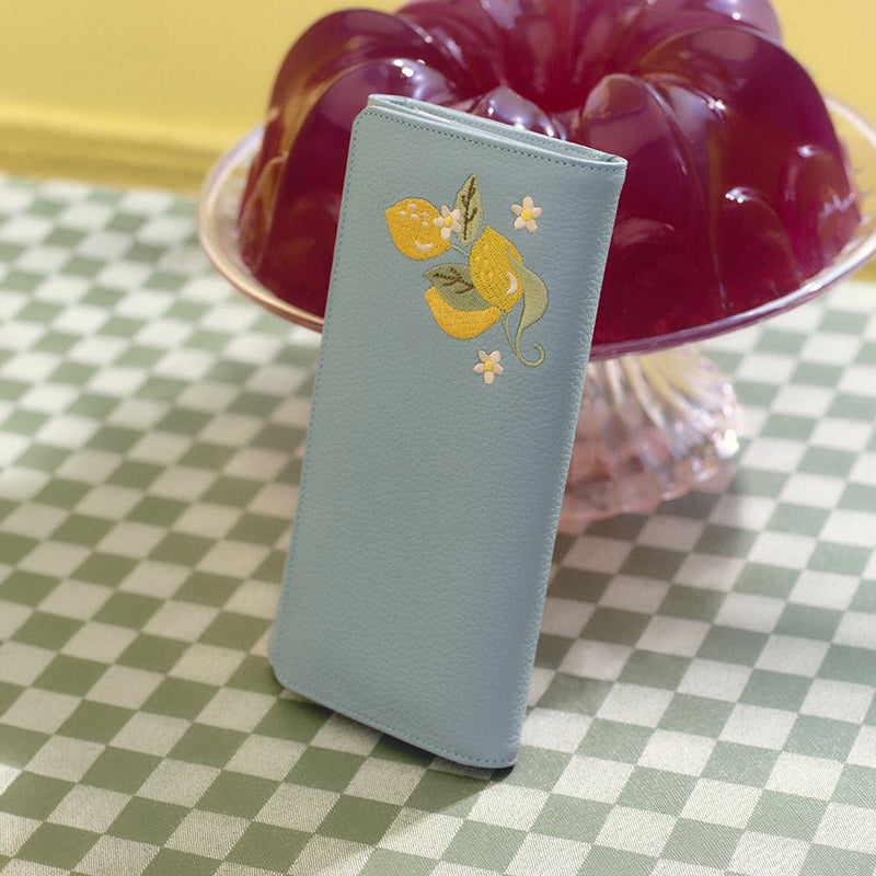 BILLETERA LARGA SUNDAE LEMON CELESTE - Imagen 2