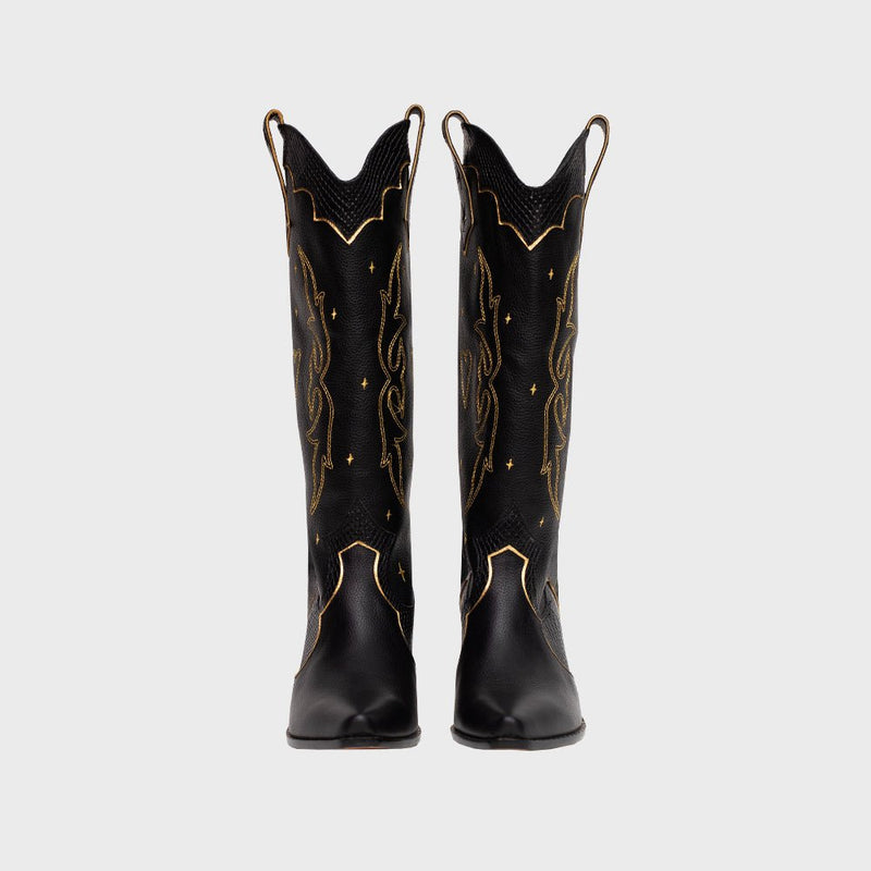 BOTA LUCKY SPARKLES NEGRO - Imagen 3