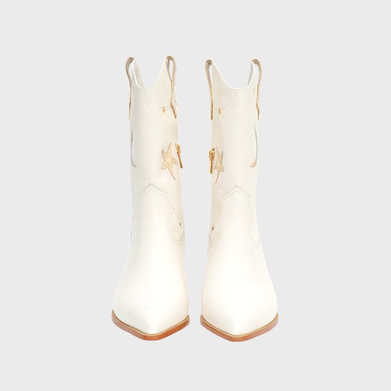BOTA MEDIA MIDNIGHT COWGIRL HUESO - Imagen 4