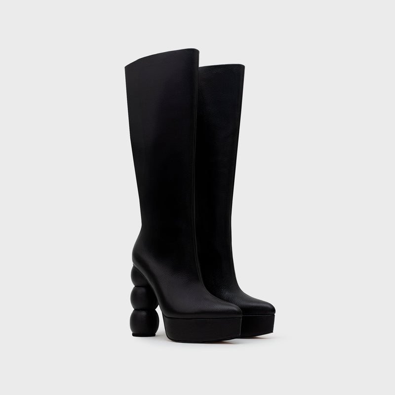 BOTA PLATAFORMA MALIA NEGRO - Imagen 4