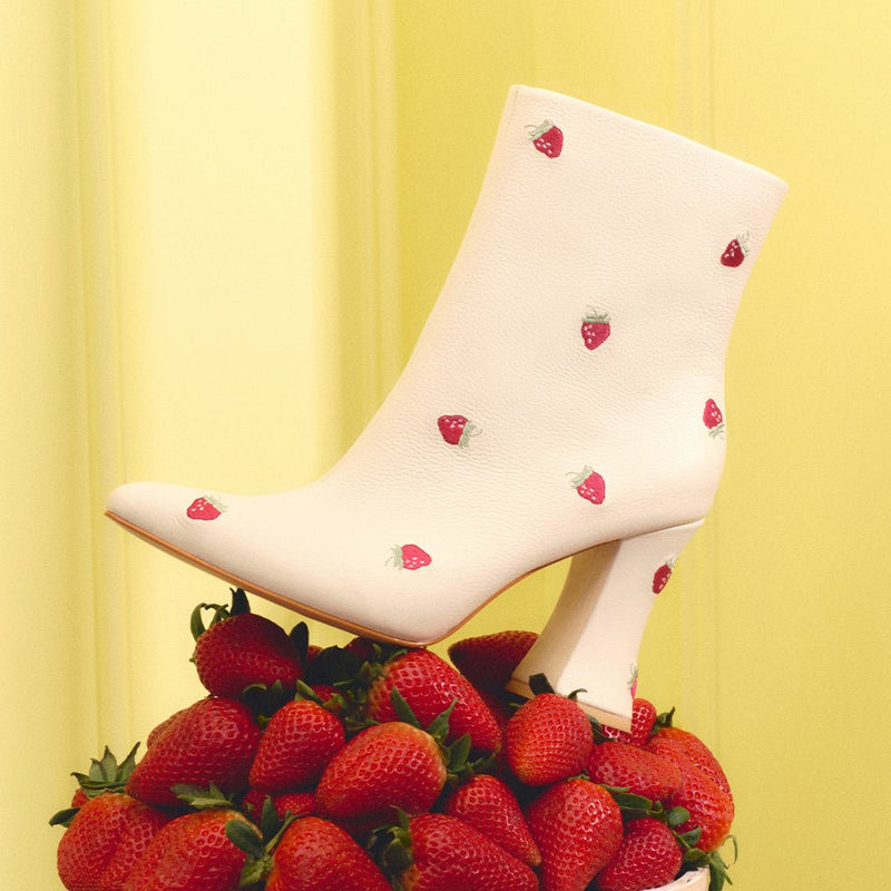 BOTÍN NINETTE STRAWBERRY HUESO - Imagen 3