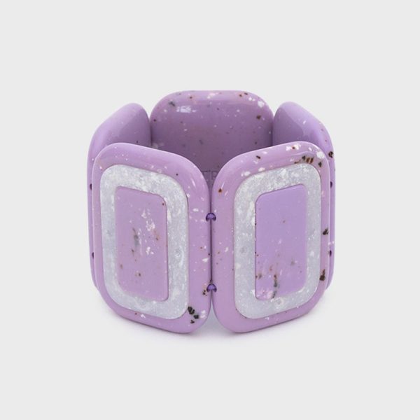 BRAZALETE CORDELIA LILA BLANCO