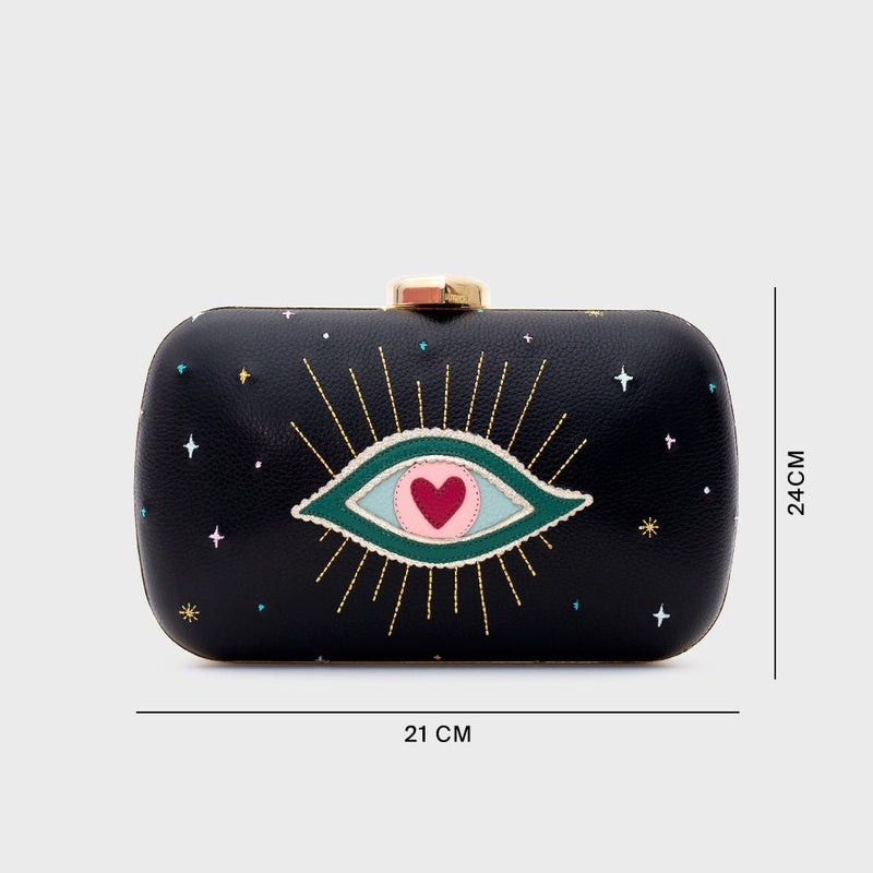 CLUTCH PILLBOX SHAZAM NEGRO - Imagen 4