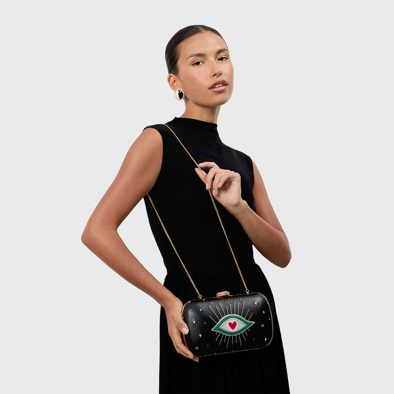 CLUTCH PILLBOX SHAZAM NEGRO - Imagen 3