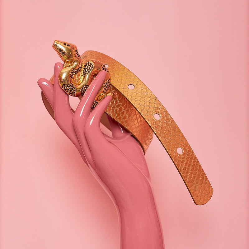 CORREA SERPIENTE DORADO - Imagen 4