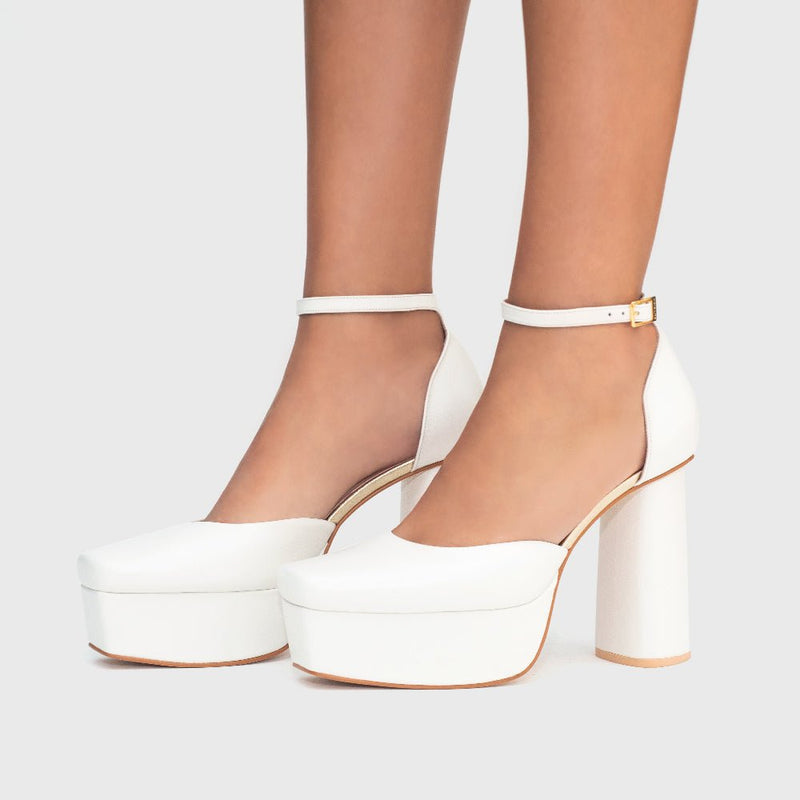 ELIAN PLATAFORMA BRIDE HUESO - Imagen 2