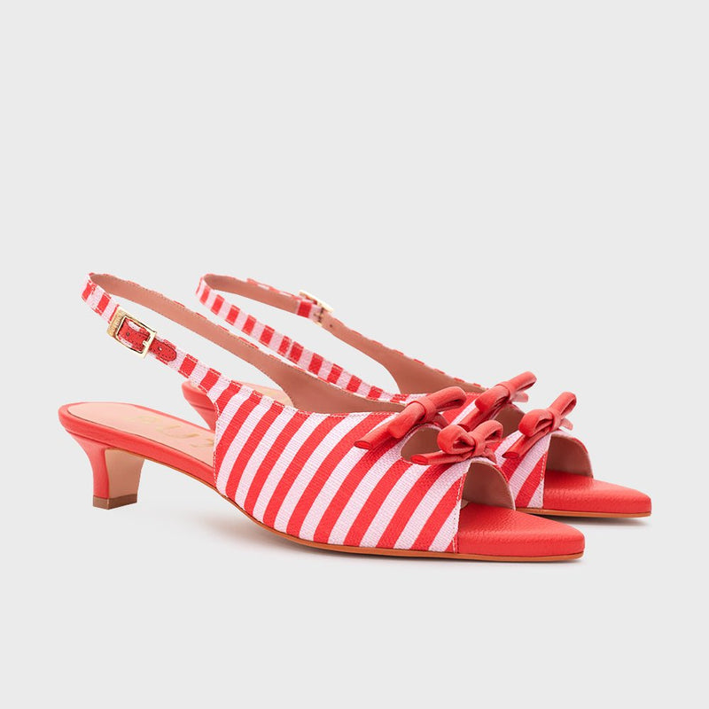 EUGENIA FLAT SLINGBACK ROJO - Imagen 2
