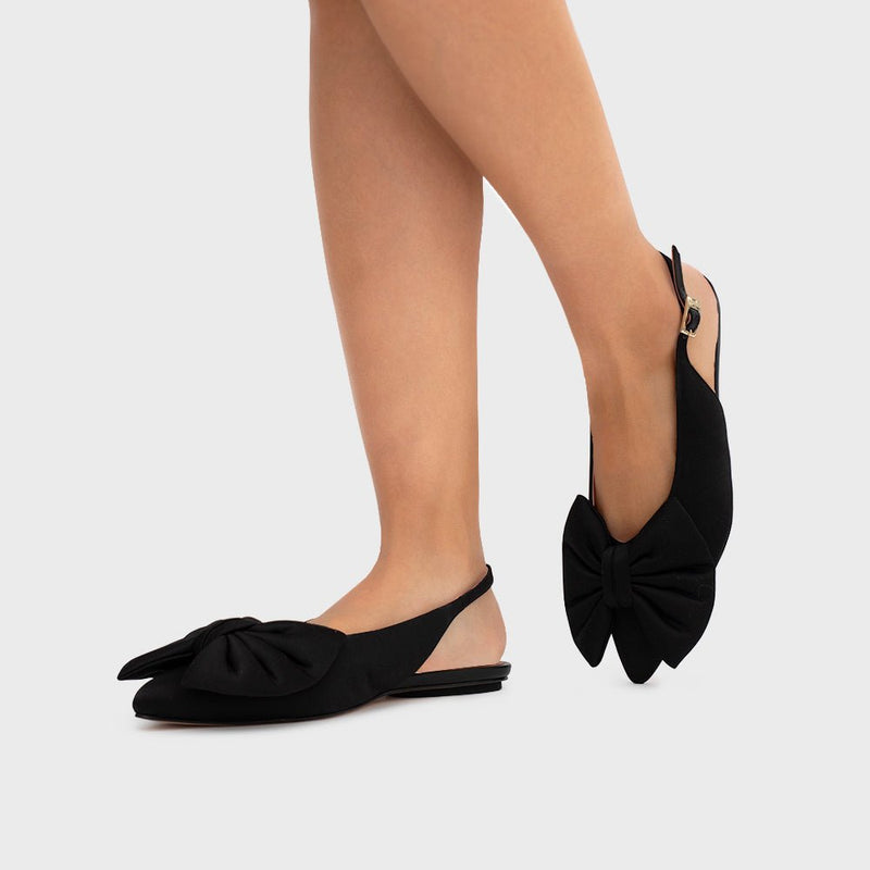 FEDERICA FLAT SLINGBACK NEGRO - Imagen 2