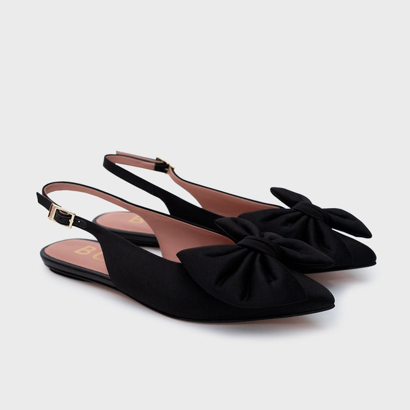 FEDERICA FLAT SLINGBACK NEGRO - Imagen 3