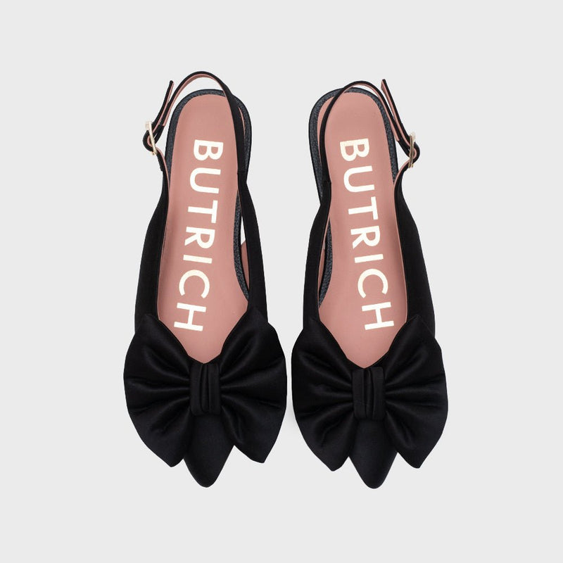 FEDERICA FLAT SLINGBACK NEGRO - Imagen 4
