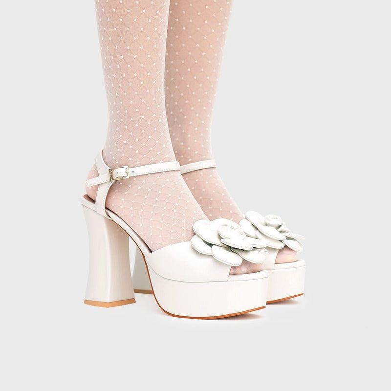FERNANDA PLATAFORMA BRIDE HUESO - Imagen 2