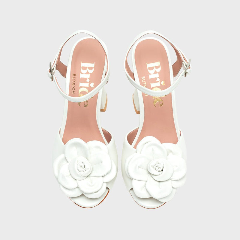 FERNANDA PUMP BRIDE HUESO - Imagen 4