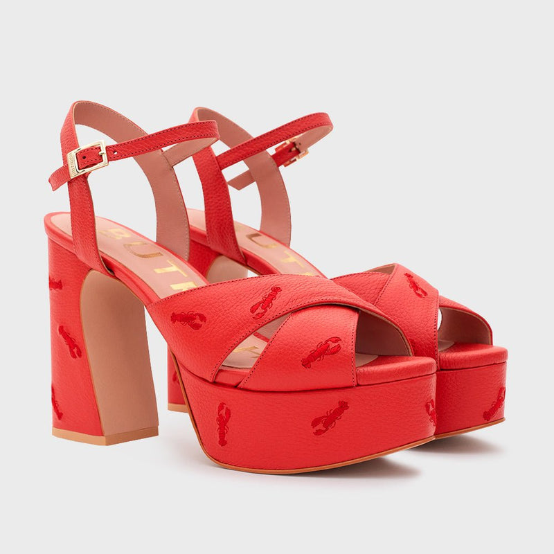 FLAVIA PLATAFORMA ROJO - Imagen 3