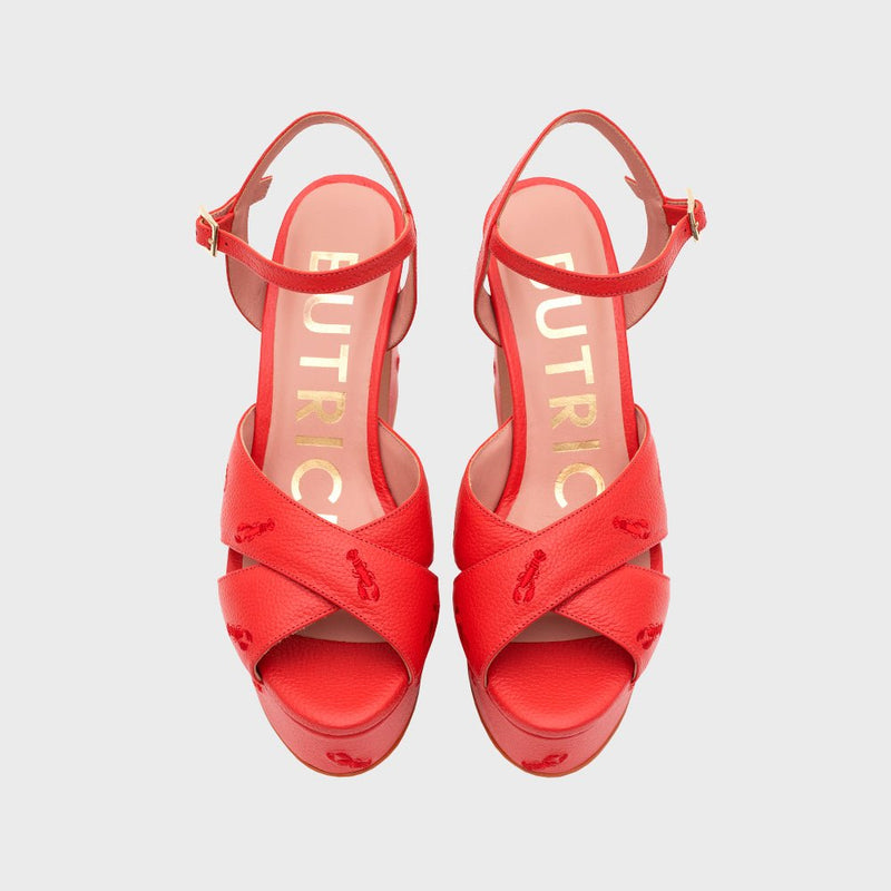 FLAVIA PLATAFORMA ROJO - Imagen 4