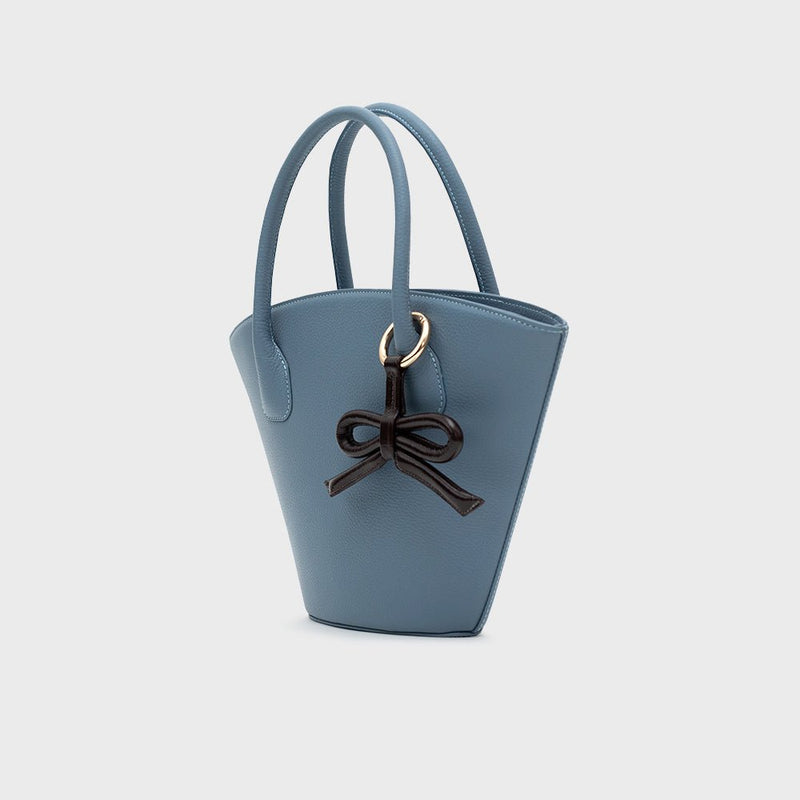KATNISS TRAPEZE BAG CELESTE - Imagen 7