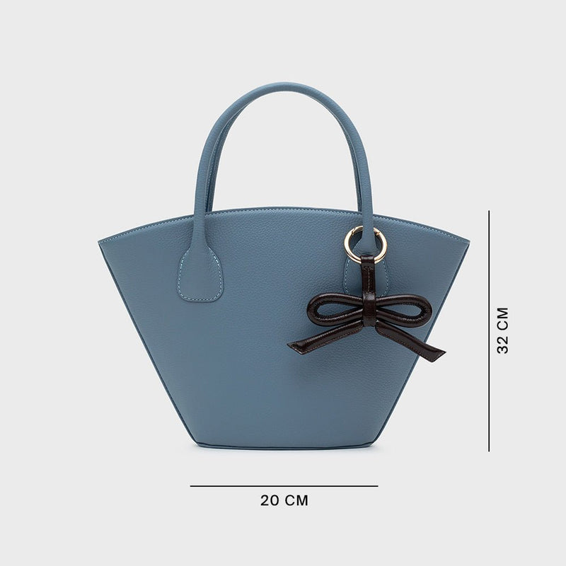 KATNISS TRAPEZE BAG CELESTE - Imagen 5