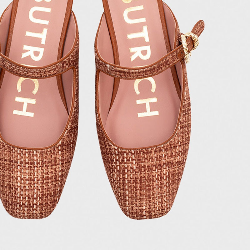 KENZA MULE FLAT OCRE - Imagen 5
