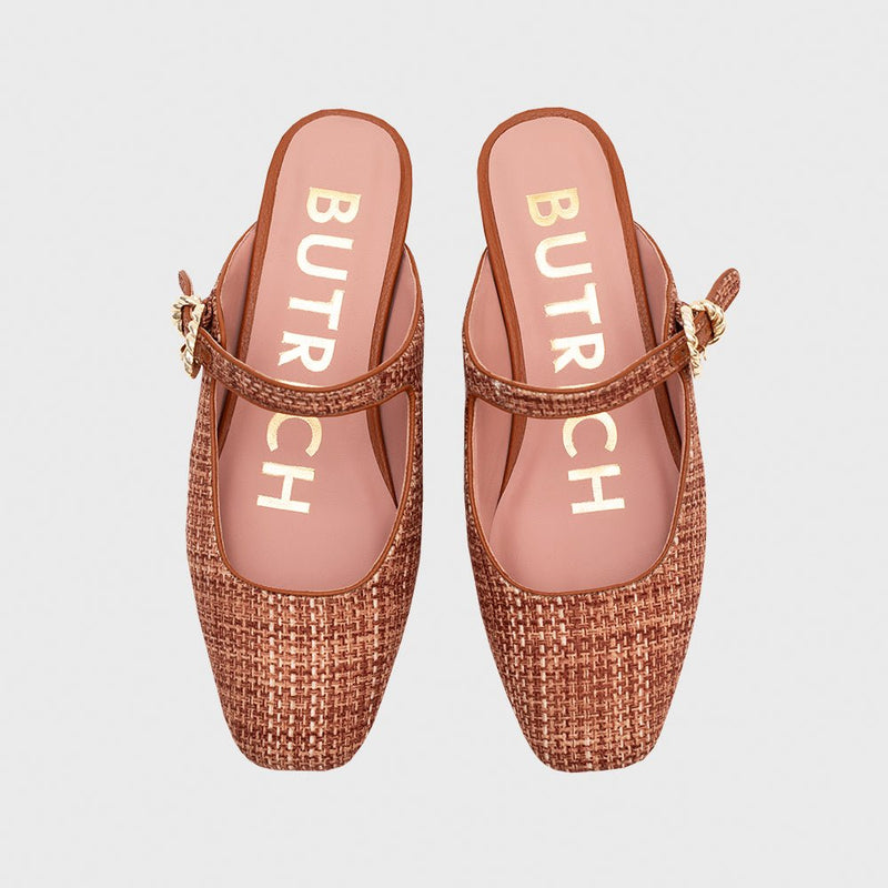 KENZA MULE FLAT OCRE - Imagen 3