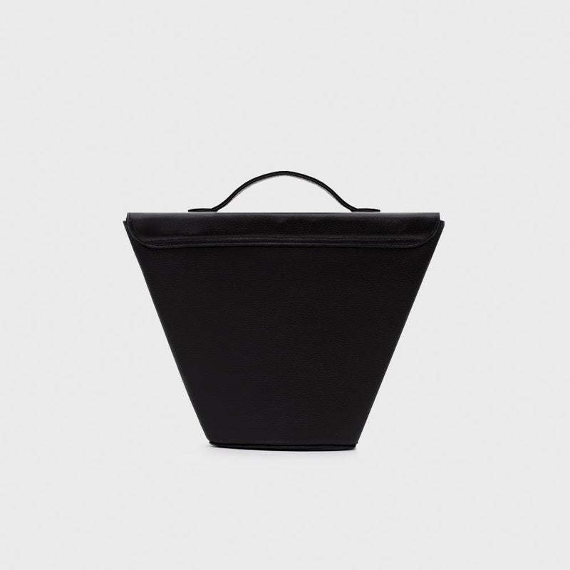 LUCILLE FLAP TRAPEZE BAG NEGRO - Imagen 5