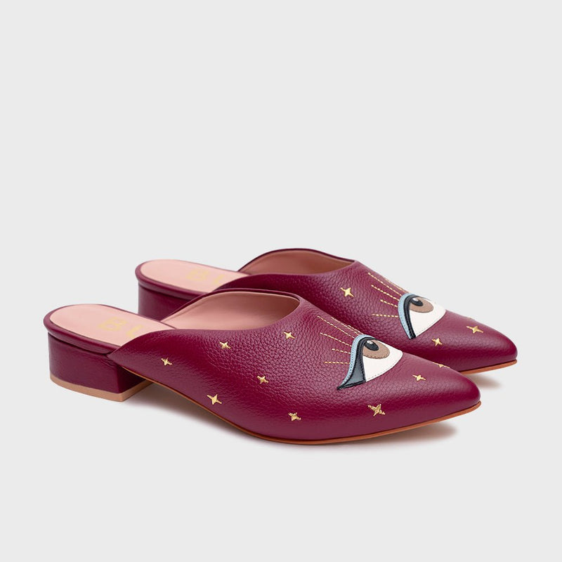 LUCKY EYE MULE FLAT MORA - Imagen 4