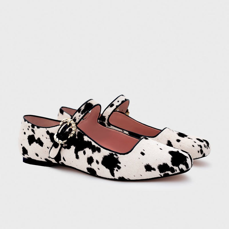 MALIKA FLAT HUESO NEGRO - Imagen 3