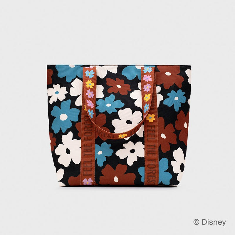 MEDIUM BAG WILDWOOD FLOWERS NEGRO - Imagen 4