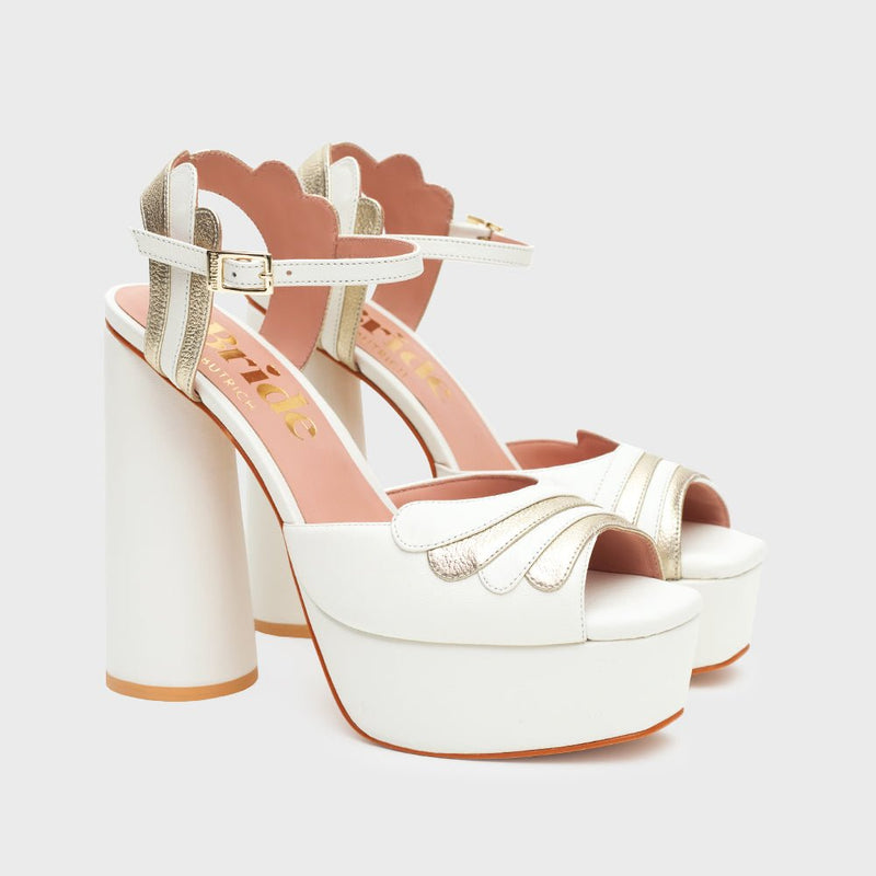 MILENA PLATAFORMA BRIDE HUESO - Imagen 3