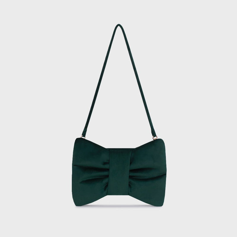 MINI BOW BAG VERDE OSCURO - Imagen 2