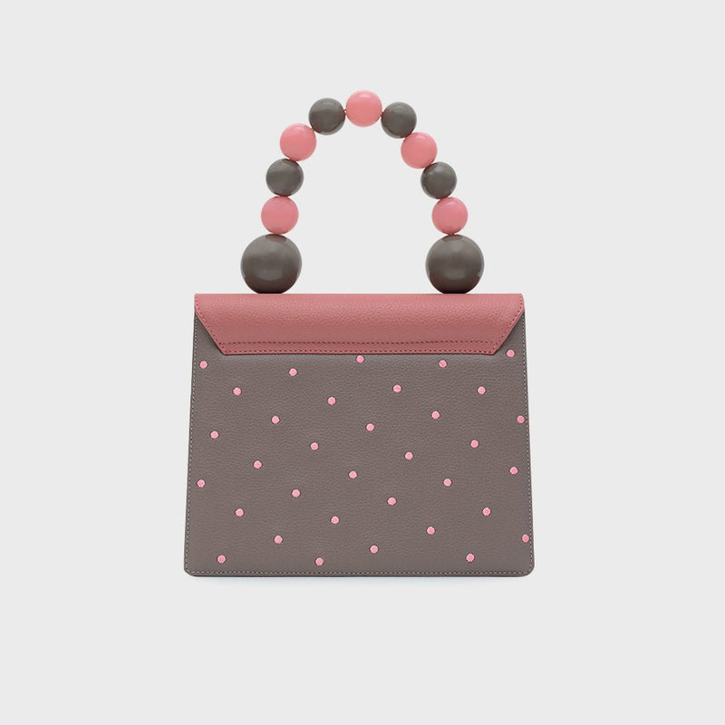 MONA BEADED LUNCH BAG GRIS - Imagen 7