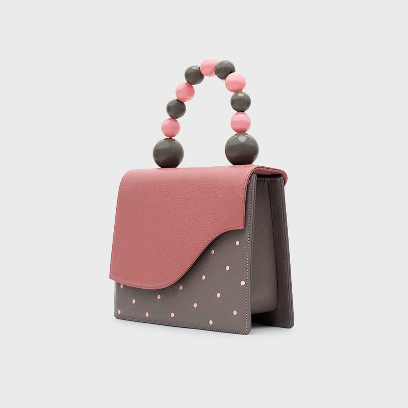 MONA BEADED LUNCH BAG GRIS - Imagen 6