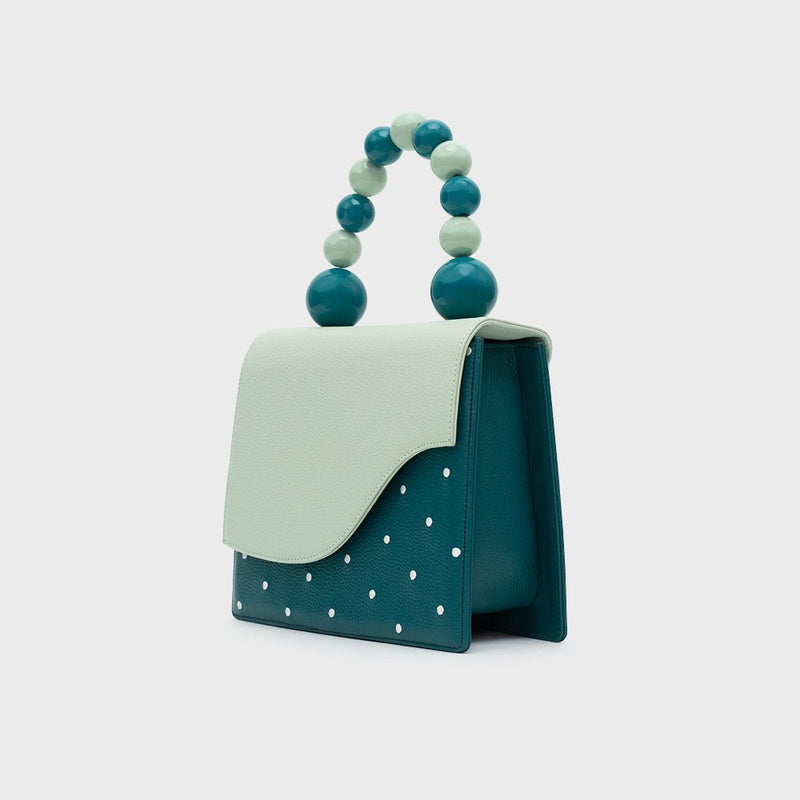 MONA BEADED LUNCH BAG VERDE - Imagen 6