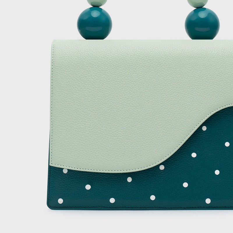 MONA BEADED LUNCH BAG VERDE - Imagen 3