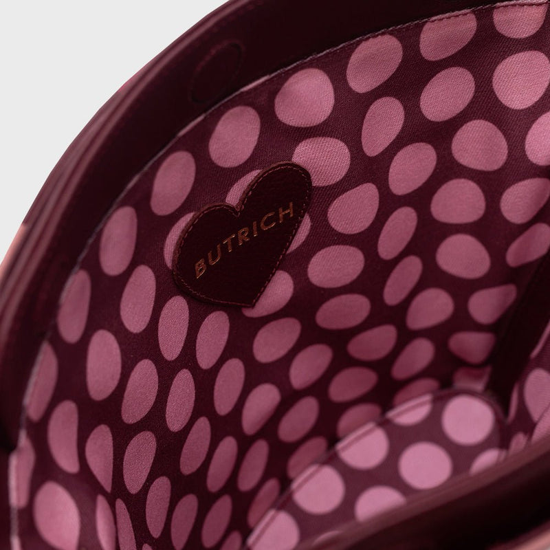 NABILA TRAPEZE BAG BORGOÑA - Imagen 6