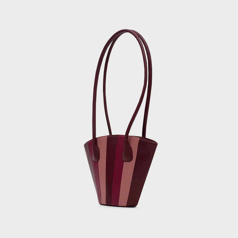 NABILA TRAPEZE BAG BORGOÑA - Imagen 5