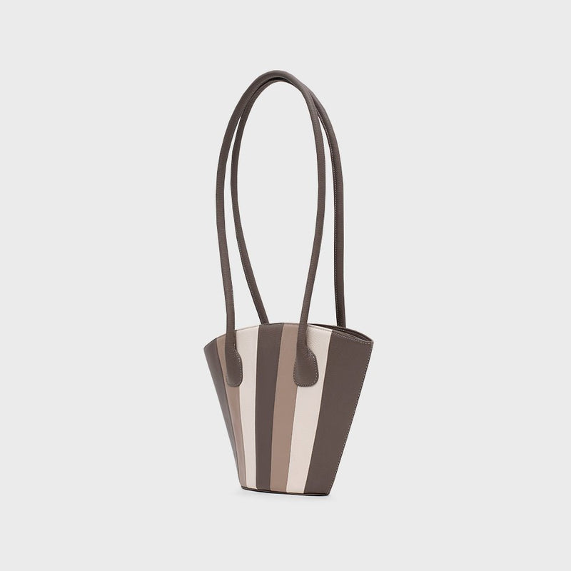 NABILA TRAPEZE BAG GRIS - Imagen 5