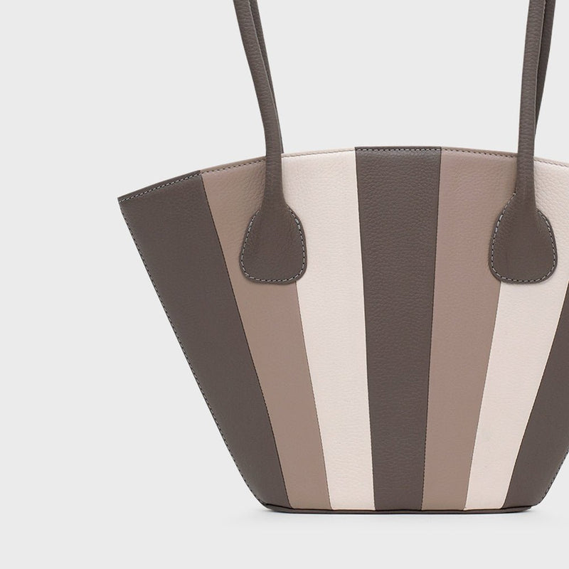 NABILA TRAPEZE BAG GRIS - Imagen 3