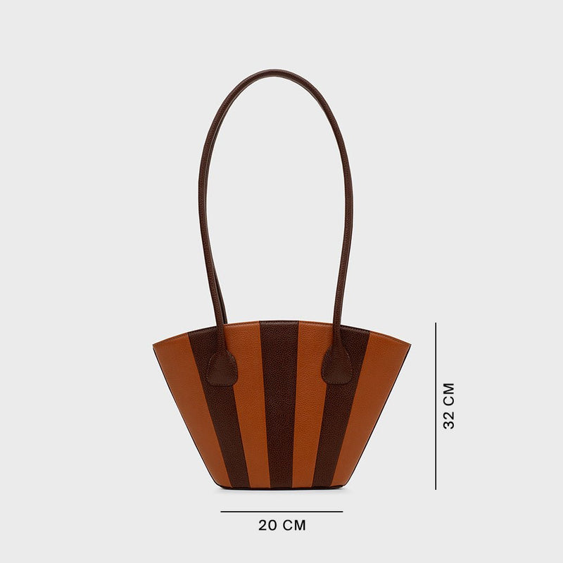 NABILA TRAPEZE BAG MARRÓN - Imagen 5