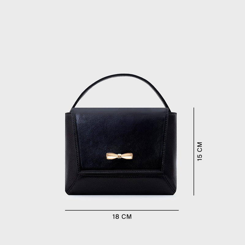 NADIRA FLAP HAND BAG NEGRO - Imagen 3
