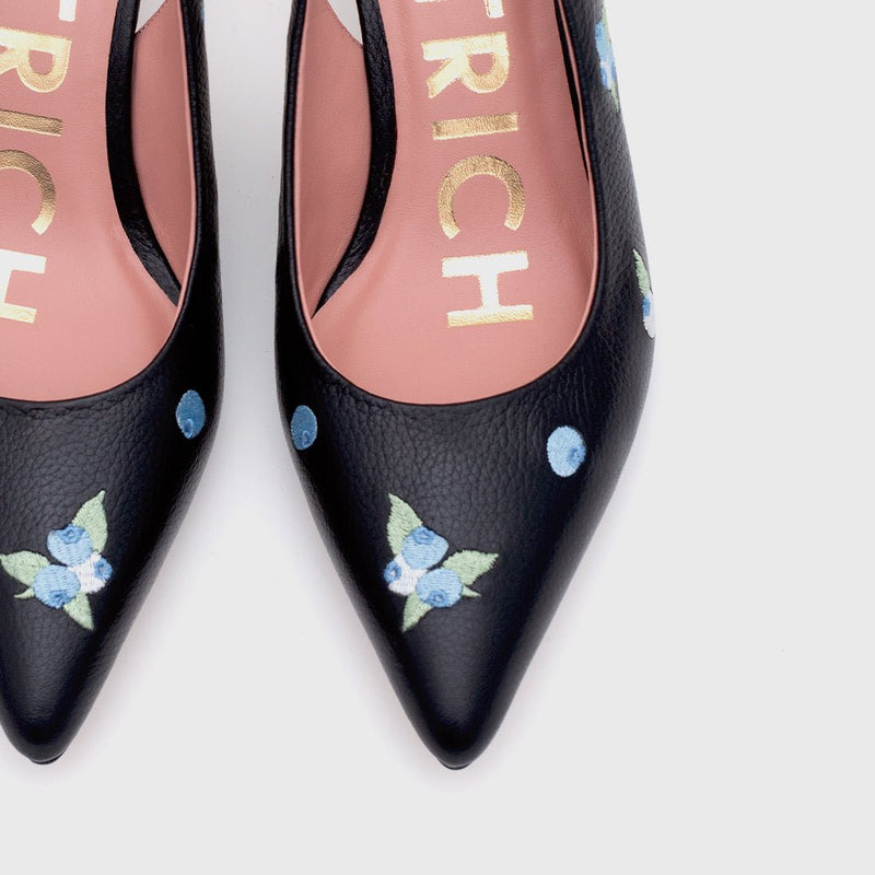 NINETTE BLUEBERRY MIDI SLINGBACK NEGRO - Imagen 2