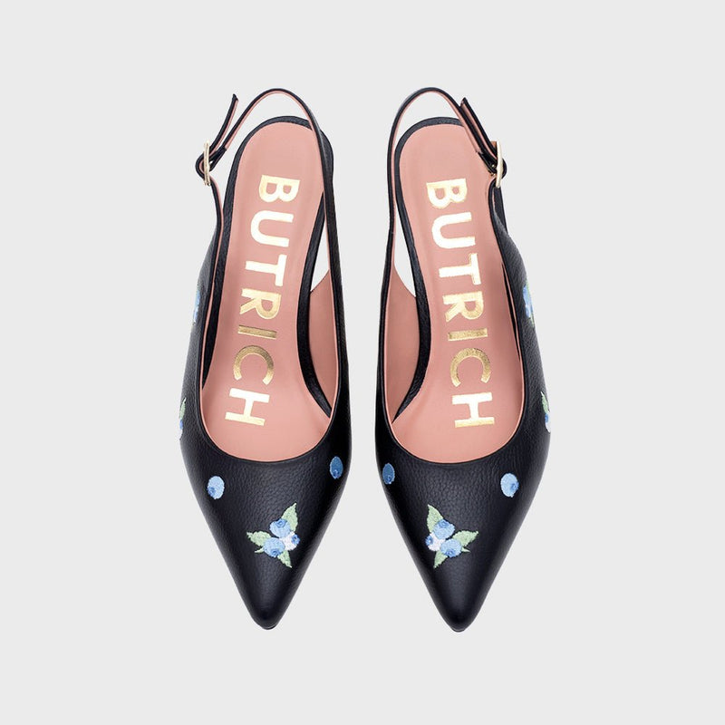 NINETTE BLUEBERRY MIDI SLINGBACK NEGRO - Imagen 5