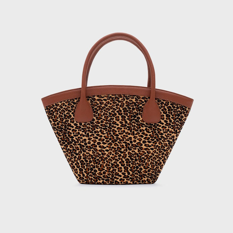 SASKIA TRAPEZE BAG LEOPARDO