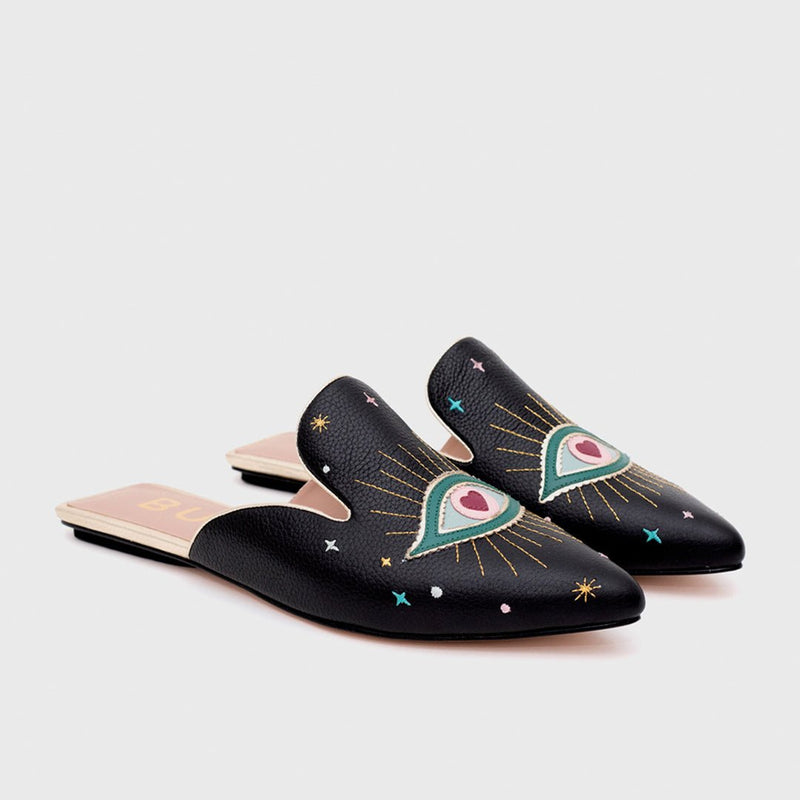 SHAZAM MULE FLAT NEGRO - Imagen 3