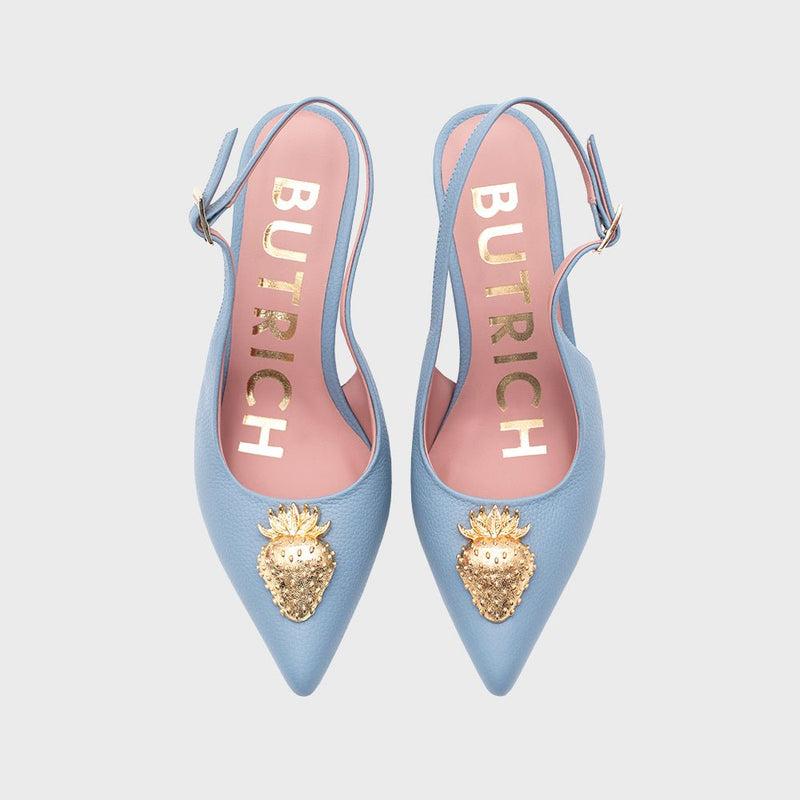 STRAWBERRY PUMP SLINGBACK CELESTE - Imagen 3