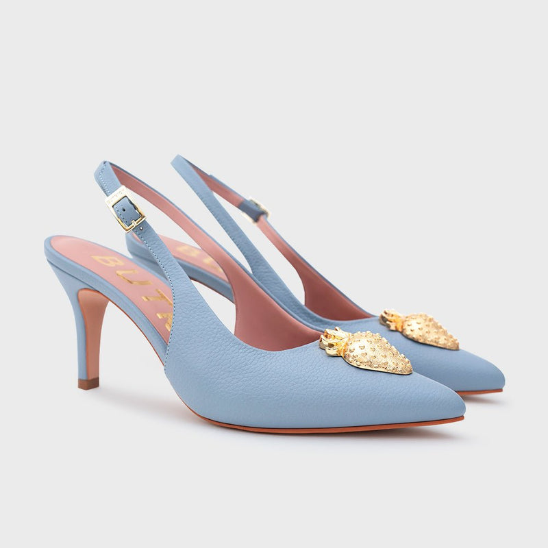STRAWBERRY PUMP SLINGBACK CELESTE - Imagen 4